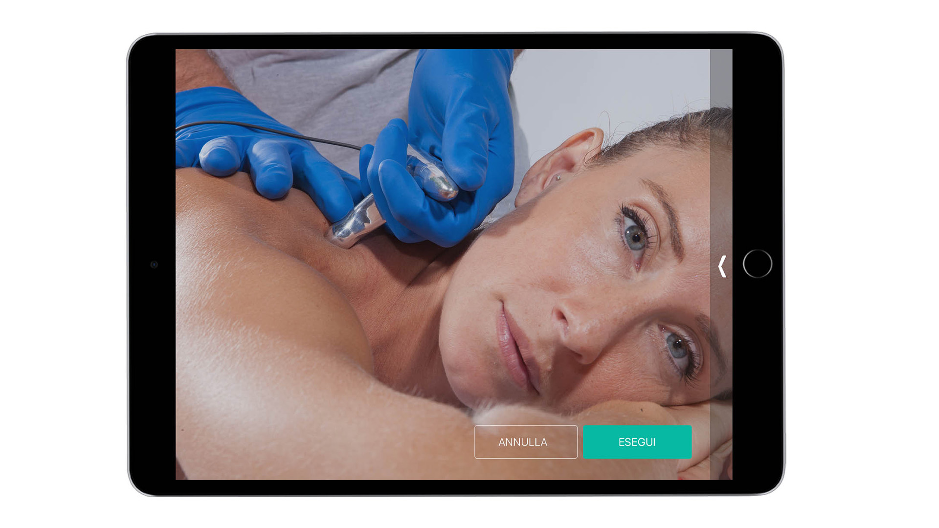 Tecarterapia, trattamento miofasciale del trapezio superiore