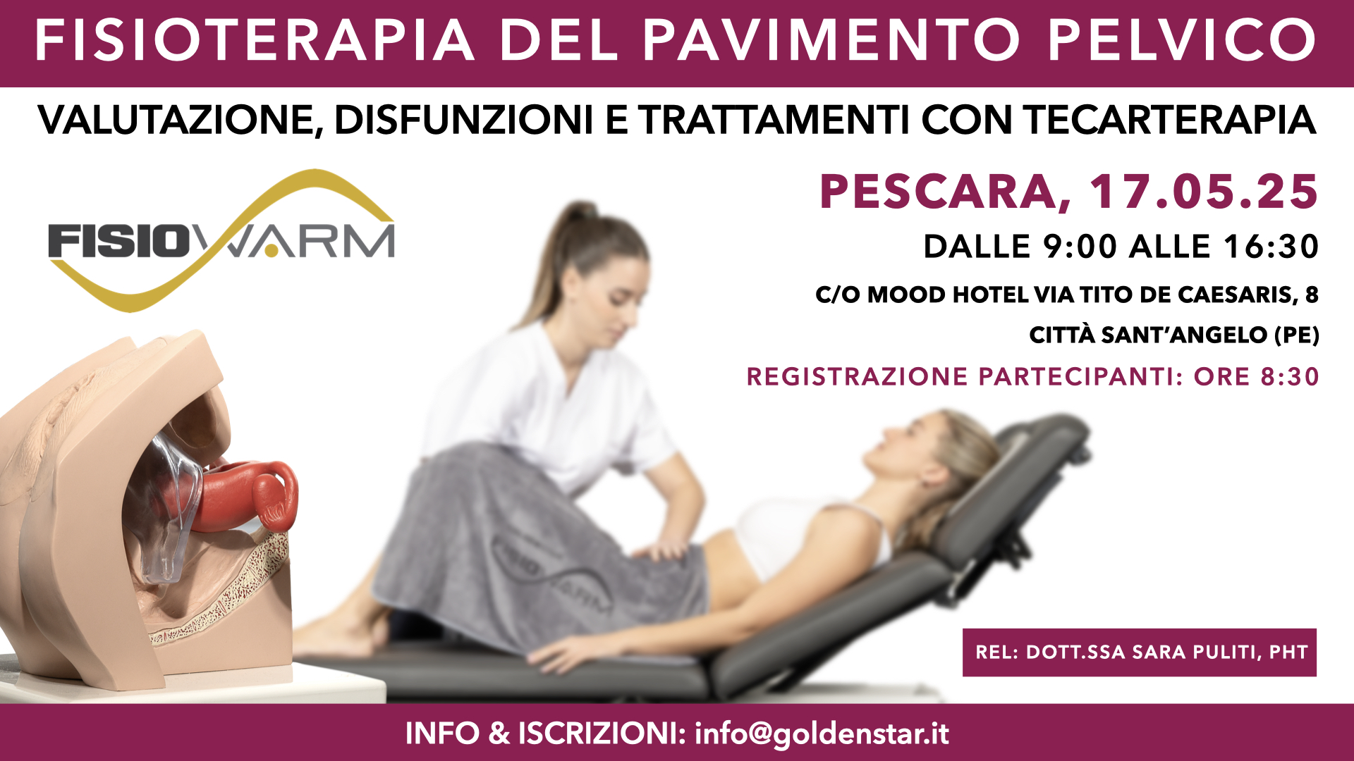 Fisiowarm - tecarterapia e dolore pelvico corso